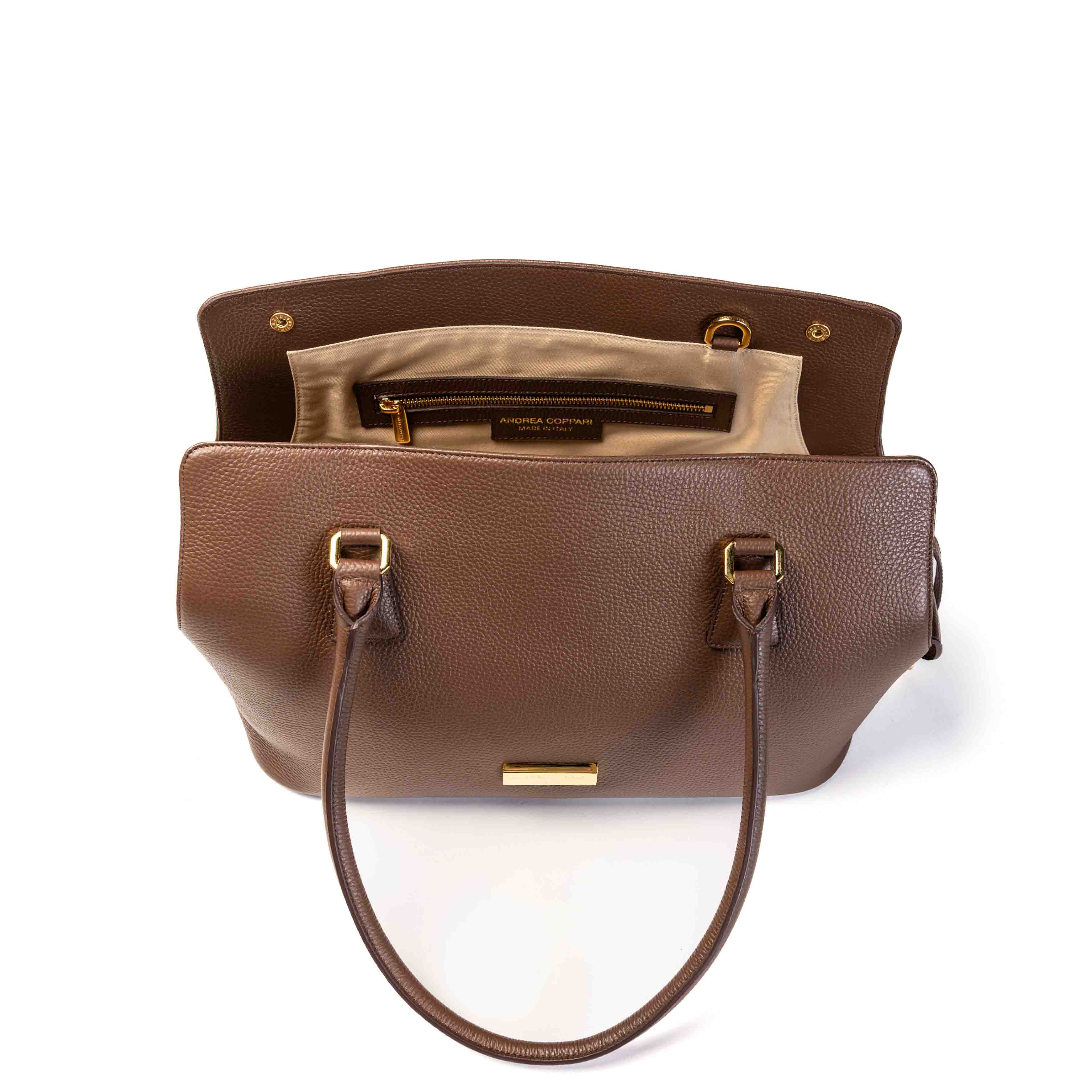 ARIA Luxury Dog Bag cioccolato - vista superiore