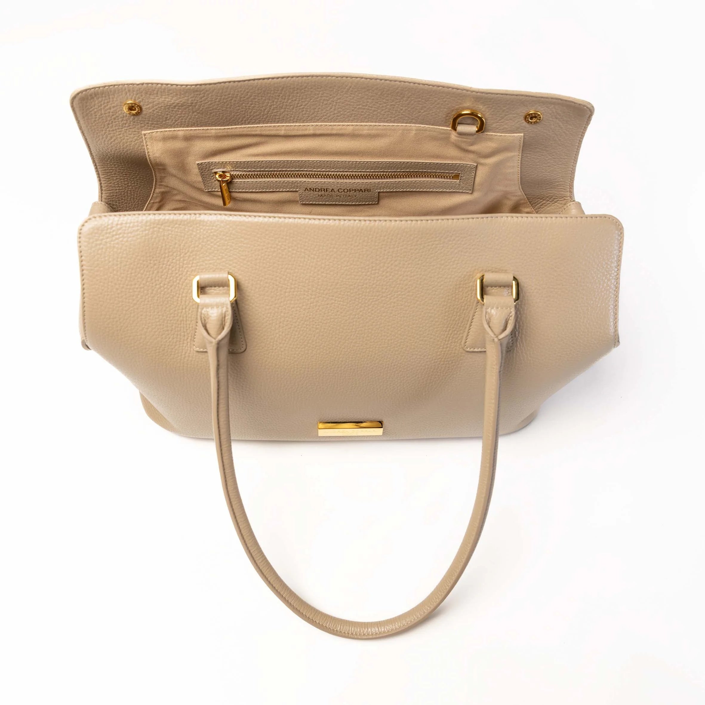 ARIA Luxury Dog Bag BEIGE - vista dall'alto - Andrea Coppari Milano