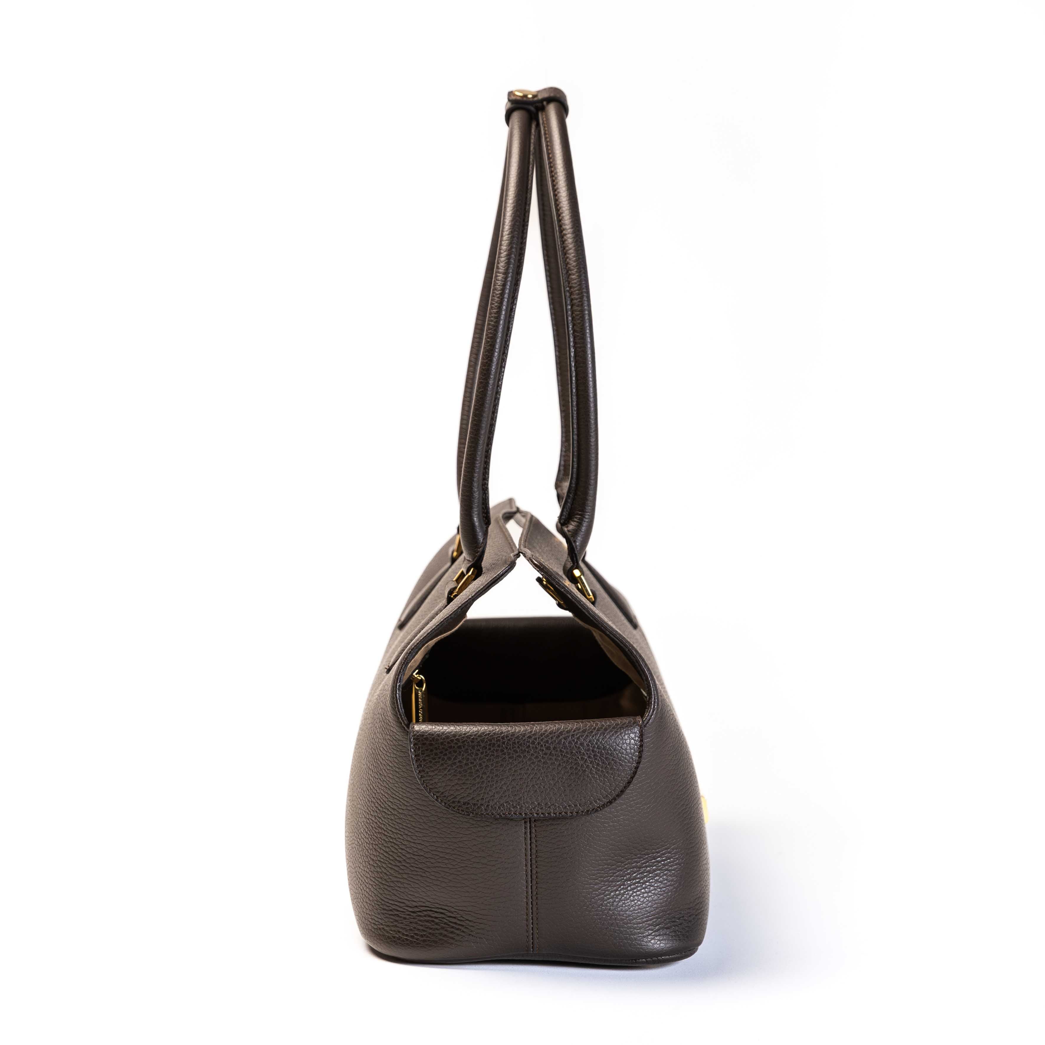 ARIA Luxury Dog Bag testa di moro - vista posteriore - Andrea Coppari Milano