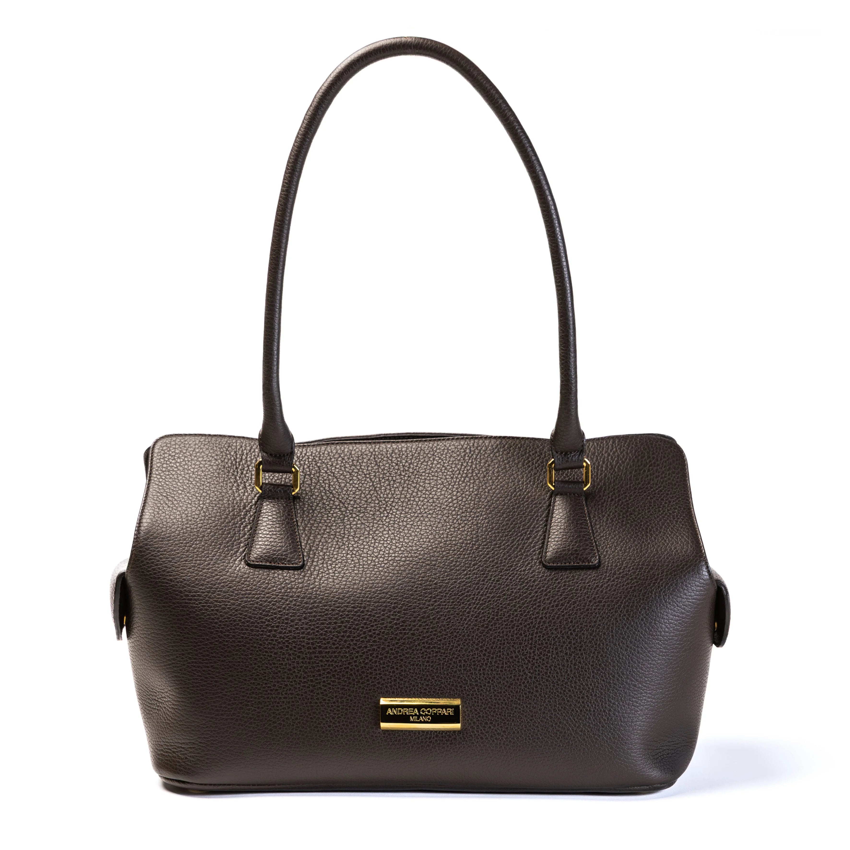 Borsa ARIA testa di moro - vista frontale - Andrea Coppari Milano