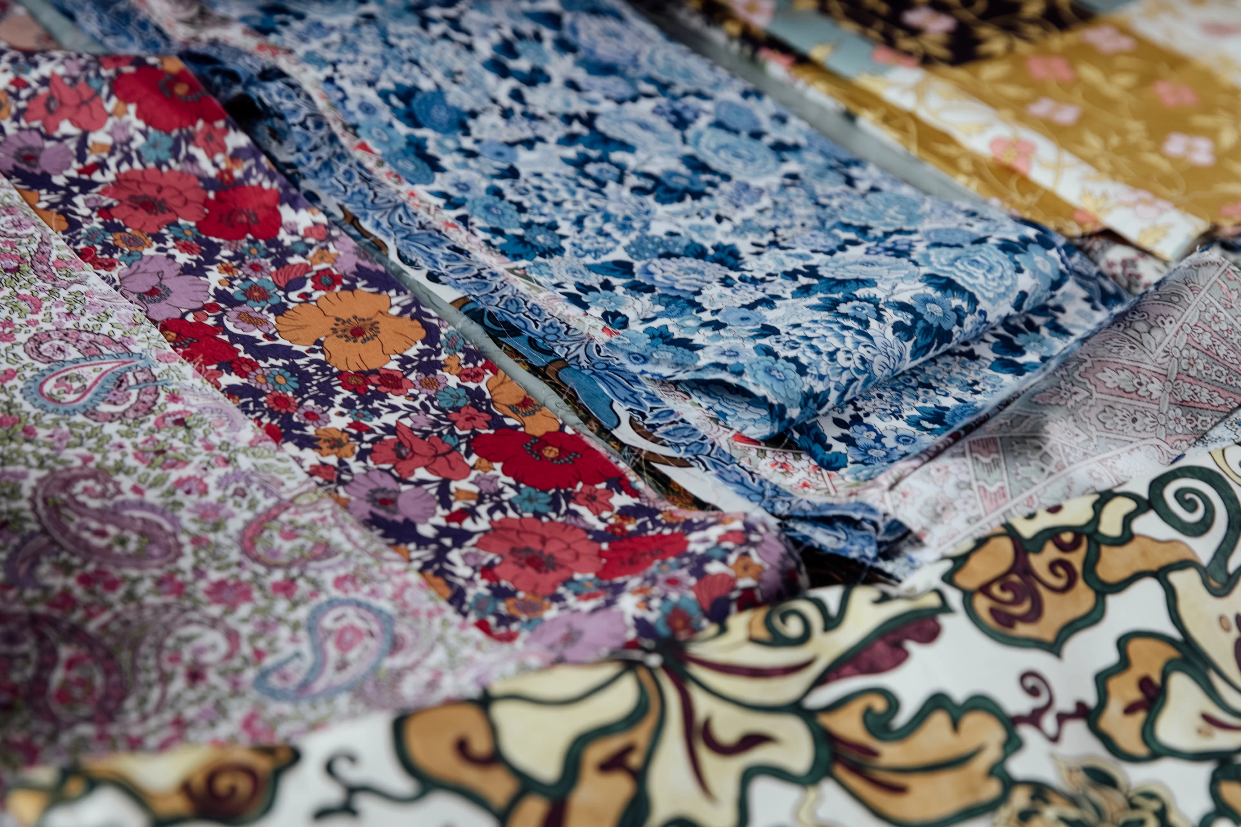 selezione di tessuti pregiati coordinato interno