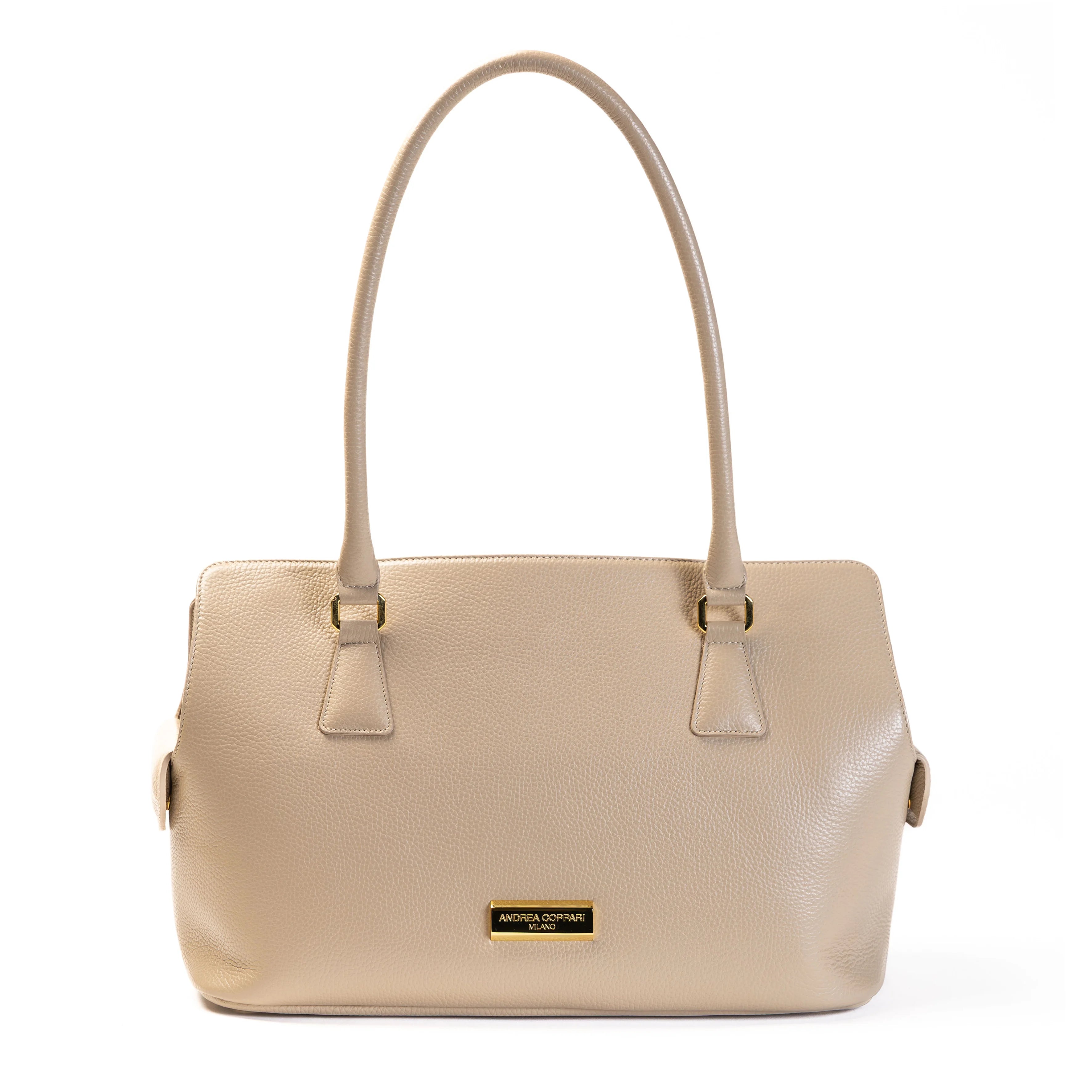 ARIA Luxury Dog Bag BEIGE - vista frontale - Andrea Coppari Milano